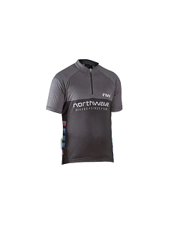 Cyklistické tričko NORTHWAVE Force Evo Junior Jersey Short Sleeve, černé