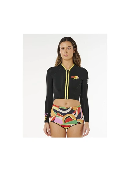 Dámska bunda RIP CURL G-Bomb 1.5 Ls Fz Crop Jkt, čierna