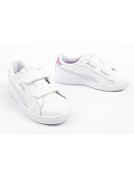 Dětské sportovní boty Puma Smash 3.0 – bílé kožené módní tenisky Dětské sportovní boty Puma Smash 3.0 – bílé kožené módní tenisky
