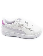 Dětské sportovní boty Puma Smash 3.0 – bílé kožené módní tenisky Dětské sportovní boty Puma Smash 3.0 – bílé kožené módní tenisky