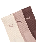 Ponožky Puma Crew, 3 páry, hnedé, ružové, béžové, 880355, veľkosť 39 Ponožky Puma Crew, 3 páry, hnedé, ružové, béžové, 880355, veľkosť 39