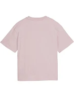 Dětské tričko Puma Ess Centered Cat Logo Boxy Tee, růžové, 685131 49