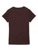 Dámské tričko Puma ESS Small No.1 Logo Tee(s), tmavě hnědé, 682373, 33