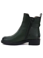 Dámské zateplené kotníkové boty, zelené, M. model 22316992 - M. Daszyński Dámské zateplené kotníkové boty, zelené, M. model 22316992 - M. Daszyński