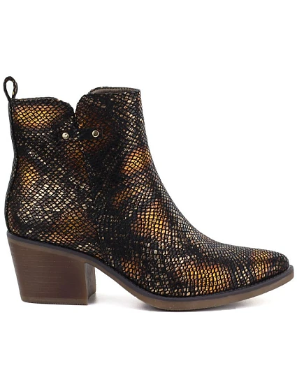 Dámské kotníkové boty z kůže ve stylu černé, M. model 22399697 - M. Daszyński Dámské kotníkové boty z kůže ve stylu černé, M. model 22399697 - M. Daszyński