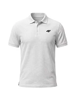 Koszulka męska polo 4F M0771 biała 4FWMM00TPTSM0771 10S pánské Koszulka męska polo 4F M0771 biała 4FWMM00TPTSM0771 10S pánské