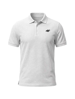 Koszulka męska polo 4F M0771 biała 4FWMM00TPTSM0771 10S pánské