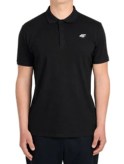 Koszulka męska polo 4F M0770 głęboka czerń 4FWMM00TPTSM0770 20S pánské