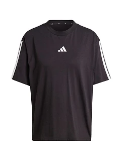 Dámské tričko adidas Essentials 3-Stripes Boyfriend, černé, JC5960