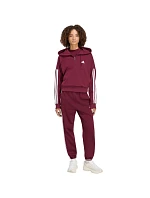 Dámská mikina adidas Essentials 3-Stripes z francouzského froté s čtvrtinovým zipem, vínová, KF8316 Dámská mikina adidas Essentials 3-Stripes z francouzského froté s čtvrtinovým zipem, vínová, KF8316