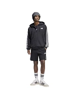 Pánská mikina adidas Essentials 3-Stripes Fleece Full-Zip Hoodie, černá, KY6559