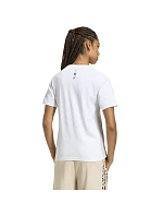 Dámské tričko adidas Animal Graphic, bílé, KT9719