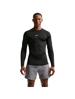 Pánské tričko Nike Dri-Fit Pro s dlouhým rukávem, černé, FB7919 010, 2XL