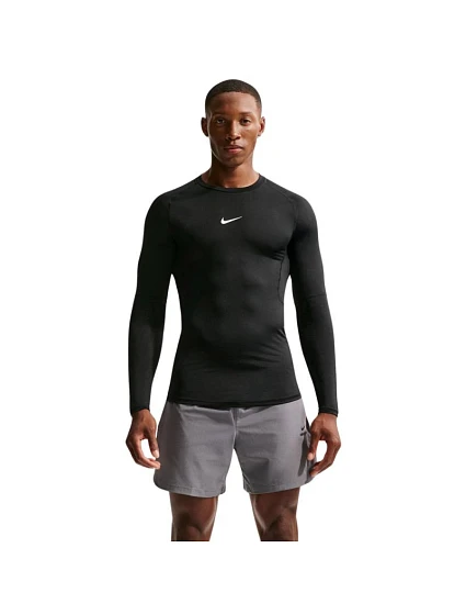 Pánské tričko Nike Dri-Fit Pro s dlouhým rukávem, černé, FB7919 010, 2XL Pánské tričko Nike Dri-Fit Pro s dlouhým rukávem, černé, FB7919 010, 2XL