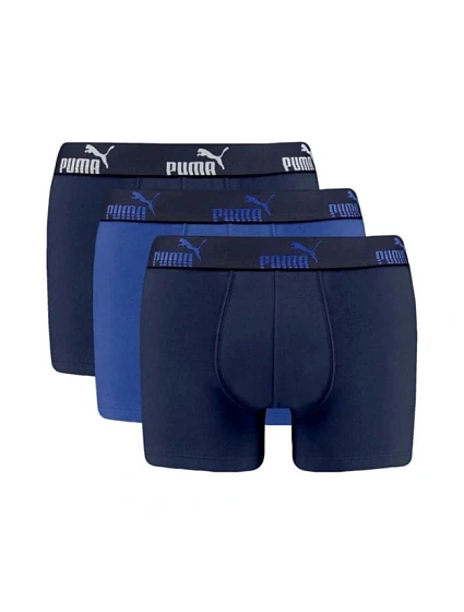 Puma boxerky, pánské spodky Boxershorts, balení po 3 kusech, modré, tmavě modré