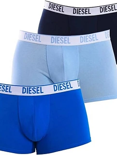 Diesel – pánské boxerky Shawn, 3 ks v balení, modré, módní, bavlněné