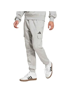 Pánské kalhoty adidas Essentials Feelcozy Cargo, světle šedé, JE3823