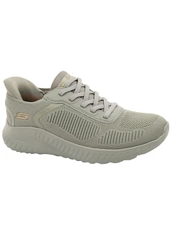 Dámské sportovní boty Skechers Bobs Squad, nazouvací SLIP-INS, olivové