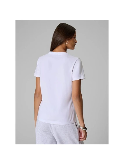 Dámské jednobarevné tričko s střihem model 22541615 - 4F Dámské jednobarevné tričko s střihem model 22541615 - 4F