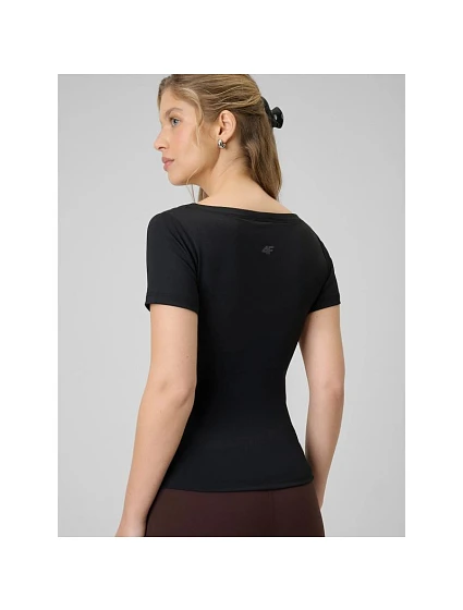 Dámské hladké tričko slim model 22544169 - 4F Dámské hladké tričko slim model 22544169 - 4F