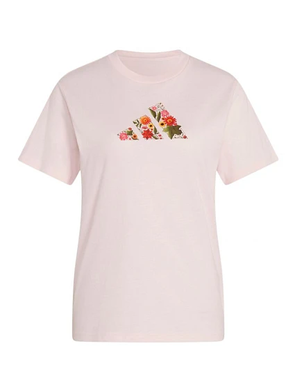 Dámské tričko Floral Regular světle růžové, model 22546145 - ADIDAS Dámské tričko Floral Regular světle růžové, model 22546145 - ADIDAS