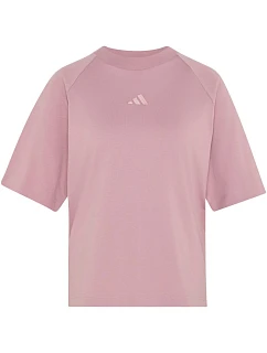 Dámske tričko adidas Kit Small Logo v pudrovo ružovej farbe KT0296