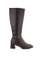 Skórzane damskie na brązowe Sergio model 22553956 - LEONE Skórzane damskie na brązowe Sergio model 22553956 - LEONE