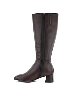 Skórzane damskie na brązowe Sergio model 22553956 - LEONE Skórzane damskie na brązowe Sergio model 22553956 - LEONE
