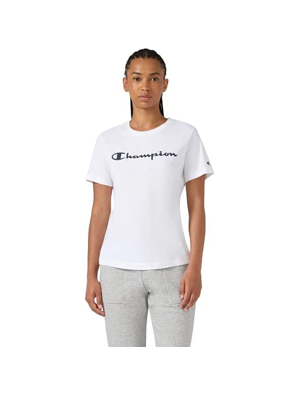 Koszulka damska Champion Short Sleeve biała 118428 WW001