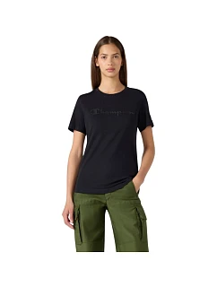 Koszulka damska Champion Short Sleeve czarna 119125 KK001