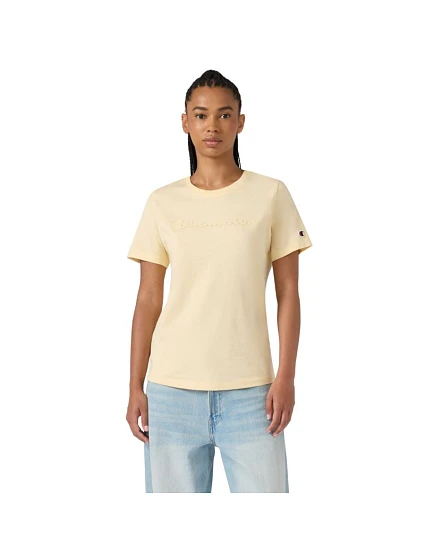 Koszulka damska Champion Short Sleeve żółta 119125 YS175