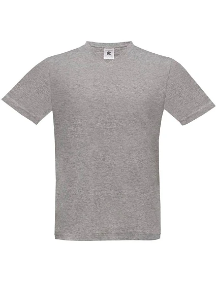 B&C Exact V-Neck Tričko s výstrihom do V 01.0006 športová šedá
