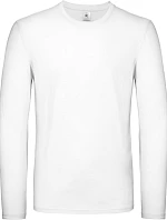 B&C #E150 LSL Tričko s dlouhým rukávem 01.005T white