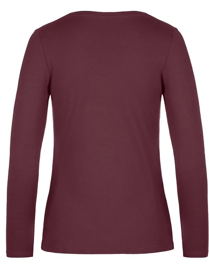 B&C #E190 LSL /women Dámské tričko z těžké bavlny s dl. rukávem model 22496362 burgundy B&C #E190 LSL /women Dámské tričko z těžké bavlny s dl. rukávem model 22496362 burgundy