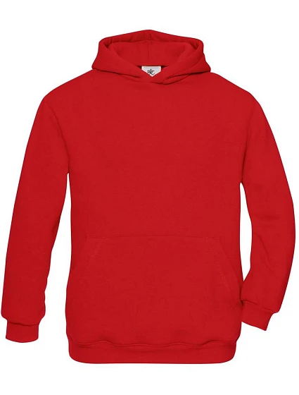 B&C Hooded /kids Detská mikina s kapucňou 01.0681 červená