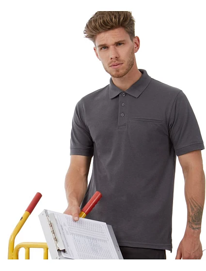 B&C Energy Pro Pracovní piqué polo model 22496427 black B&C Energy Pro Pracovní piqué polo model 22496427 black