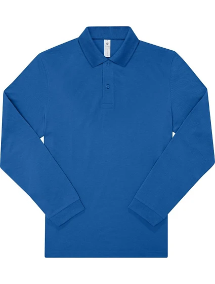 B&C My Polo 210 LSL Piqué – polokošeľa s dlhým rukávom z hustej bavlny 01.U427 kráľovská modrá B&C My Polo 210 LSL Piqué – polokošeľa s dlhým rukávom z hustej bavlny 01.U427 kráľovská modrá