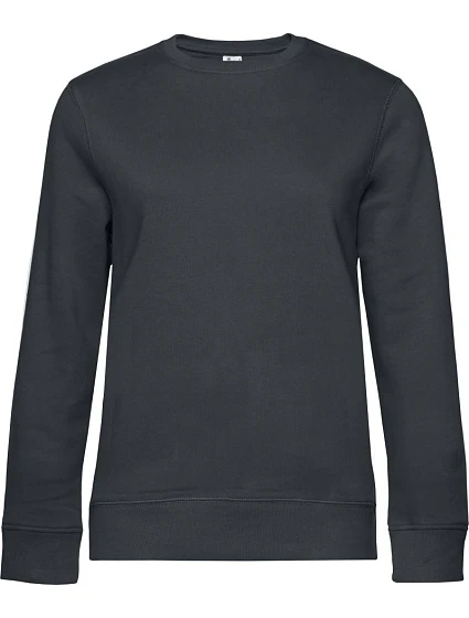 B&C QUEEN Crew Neck_° Dámska mikina 01.W01Q asfaltová