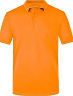 Daiber JN 569 Pánske elastické polo tričko z džerseju 02.0569 oranžové/biele
