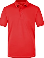 Daiber JN 569 Pánske elastické polo tričko z džerseju 02.0569 červené/biele