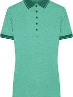 Daiber JN 705 Dámske melírované polo tričko z džerseju 02.0705 zelená melírovaná/tmavozelená