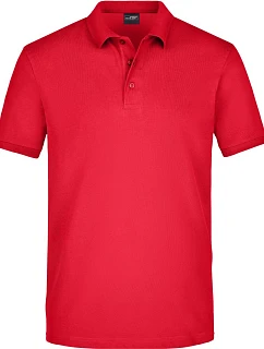 Daiber JN 710 Pánske elastické polo tričko z piké 02.0710 červené