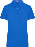 Daiber JN 715 Dámske polo tričko z piké v tradičnom ľudovom štýle 02.0715 royal/royal white
