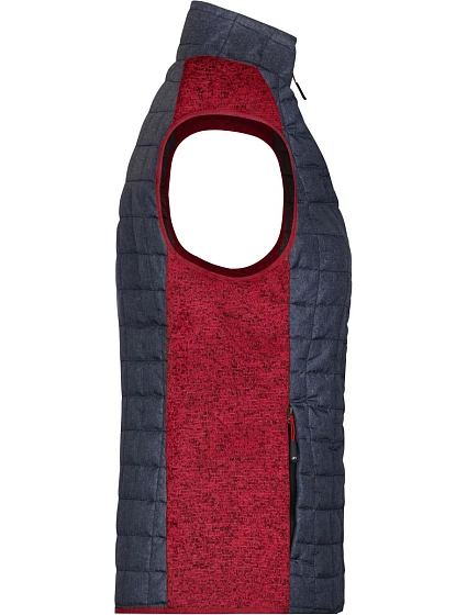 JN Dámská pletená hybridní vesta 02.0 red melange/anthracite melange model 22489245 - Daiber JN Dámská pletená hybridní vesta 02.0 red melange/anthracite melange model 22489245 - Daiber