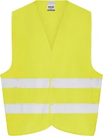 Daiber JN 815 Bezpečnostná vesta pre dospelých 02.0815 fluorescenčná žltá