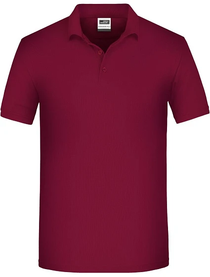 Daiber JN 874 Pánske pracovné polo z bio piqué 02.0874 wine Daiber JN 874 Pánske pracovné polo z bio piqué 02.0874 wine