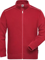Daiber JN 894 Pánská pracovní mikina - Solid 02.0894 red