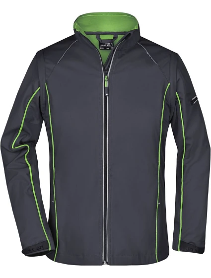 Daiber JN 1121 Dámska softshellová bunda s odnímateľnými rukávmi 02.1121 iron grey/green Daiber JN 1121 Dámska softshellová bunda s odnímateľnými rukávmi 02.1121 iron grey/green