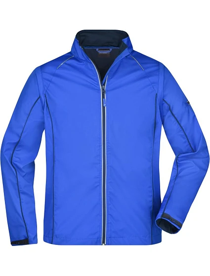 Daiber JN 1122 Pánska softshellová bunda s odnímateľnými rukávmi 02.1122 nautic blue/navy