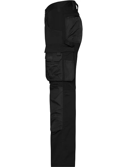 JN Pracovní strečové kalhoty "Slim black/black model 22532295 - Daiber JN Pracovní strečové kalhoty "Slim black/black model 22532295 - Daiber